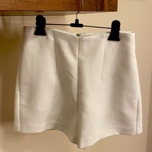 Grey Lab White High Waist Shorts